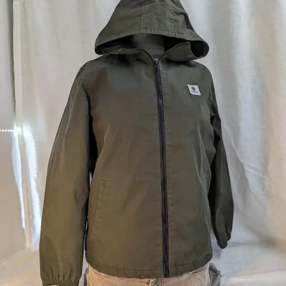 Element Wolfeboro collection jacket hunter green, wind breaker, youth XL, mens S